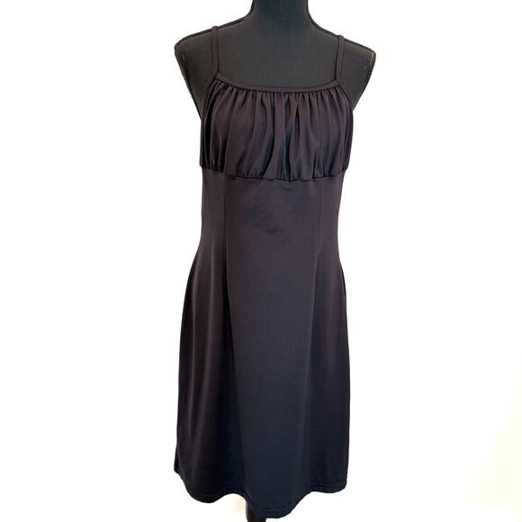 Vintage Y2K Newport News Black Slip Dress – Women’s 12 - Picture 9 of 13